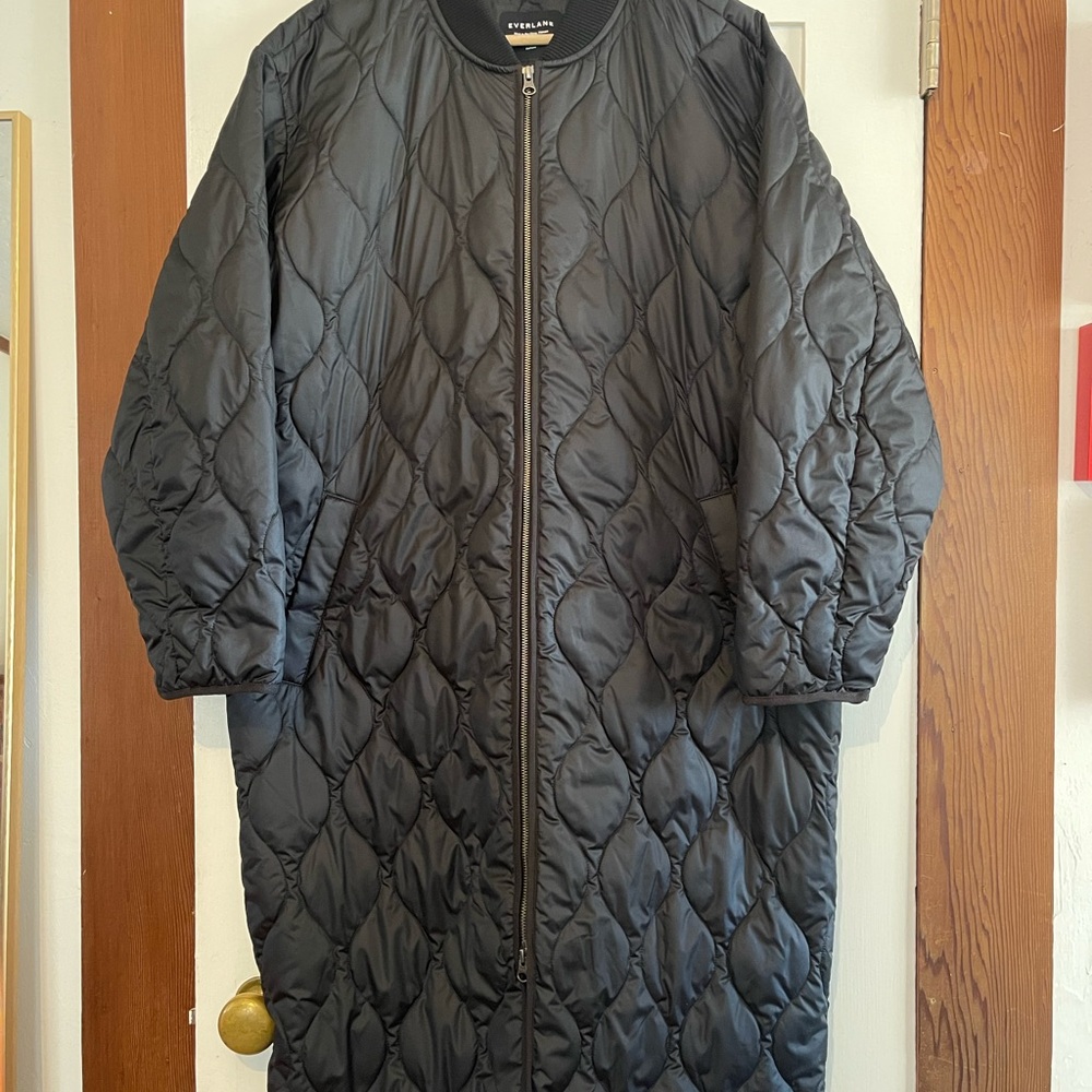 Everlane Black Cozy Quilted Puffer Jacket XL